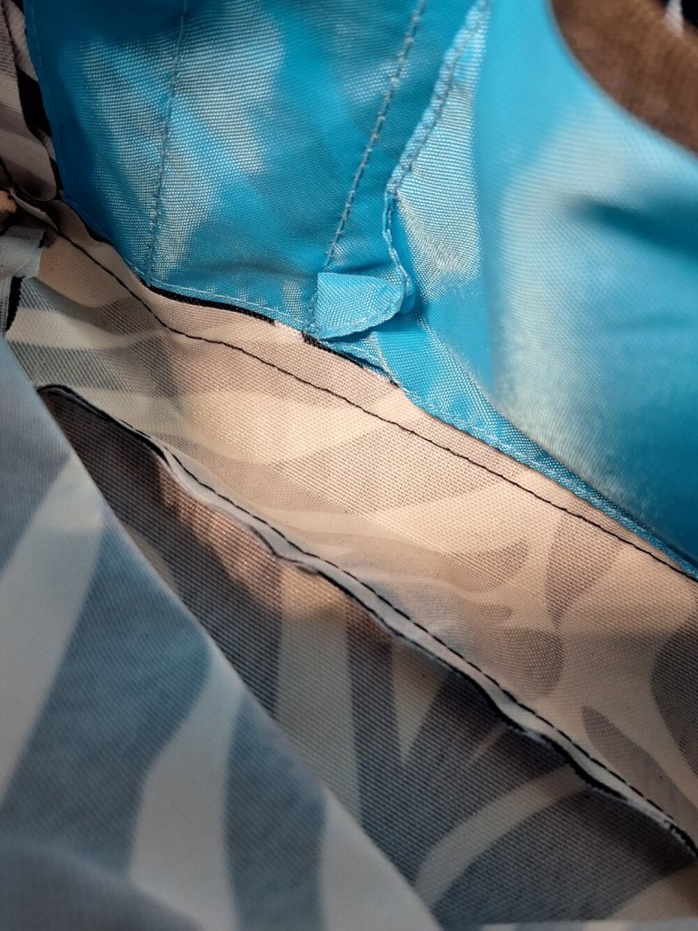 Jansport Backpack Zebra Black White w/Blue - Picture 10 of 10